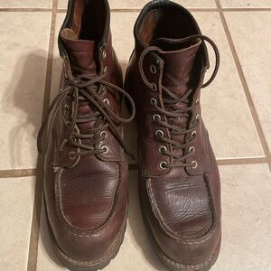 Red Wing Shoes Dark Brown Leather Boots 8146. Size 12 D